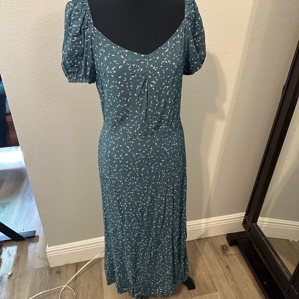 Elegant Teal Dress